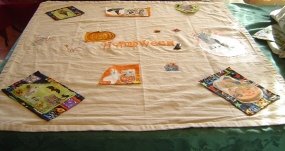 My halloween' tablecloth last finished