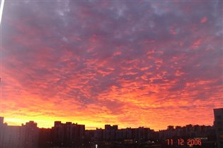 закат над Васильевским