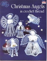 Christmas Angels in Crochet Thread