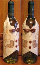 Праздничная бутылочка вина