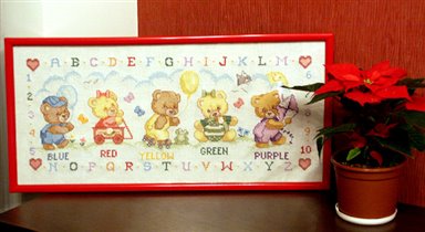 Английский алфавит с мишками