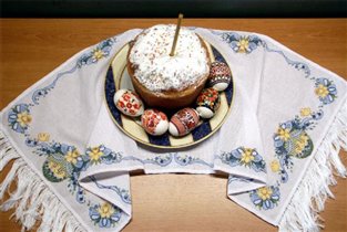Пасхальная салфетка