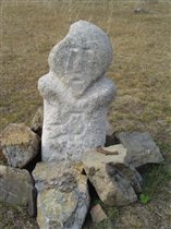 Каменная баба в Горном Алтае