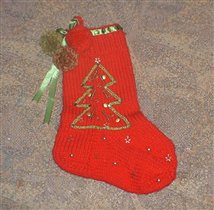 Новогодний сапог для подарков