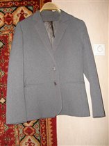 Пиджак серый в мелкую полоску ChimneyRidge р-р 42-44 200р