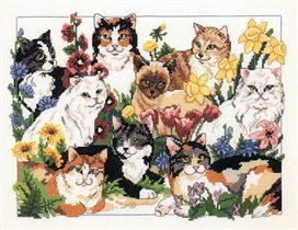 03726 - Garden Cats