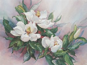 Classic Cross Stitch - fr 101 Magnolia Blossoms
