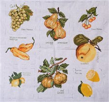 Карусель-9-желтые фрукты-овощи