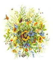 Flowers and Butterflies, Lanarte 34478