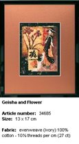 Geysha and flower