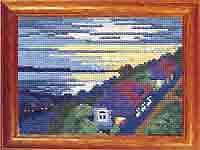 Закат над озером