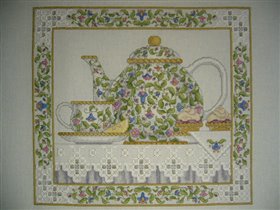 'Tea and tarts' (designed by Teresa Wentzler)
