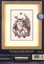 6885 Kitten and Butterflies
