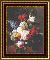Classic Cross Stitch - fr360 Vase of Flowers 