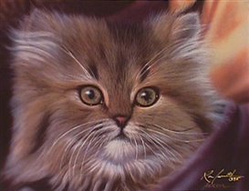 Classic Cross Stitch - an 164 Persian Kitten