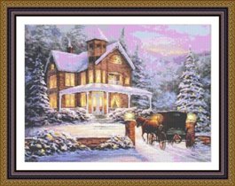 Classic Cross Stitch - bg 276 Christmas at Our Home.
