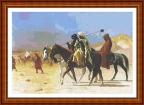 Classic Cross Stitch - po 358 Arabs crossing the desert.