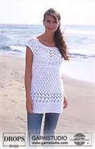 Белая туника Garnstudio