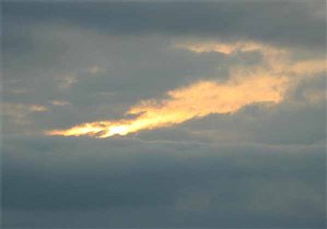 Закат из окошка машины...