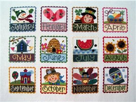 Stamps calendar