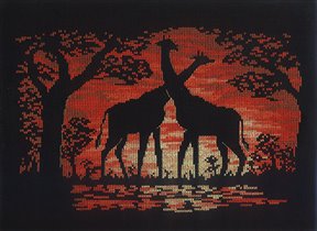 34. Giraffe Sunset