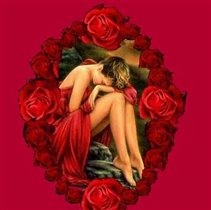 Девушка в розах