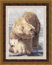 Белые медведи из серии дикие животные