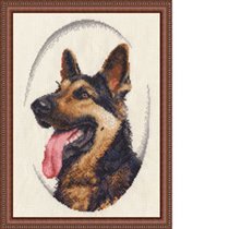 Немецкая овчарка из серии домашние любимцы