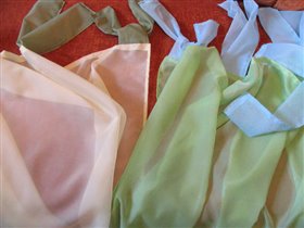 шторы на завязках (бантах) из вуали
