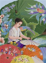 TD-19 Thai Parasol Painting