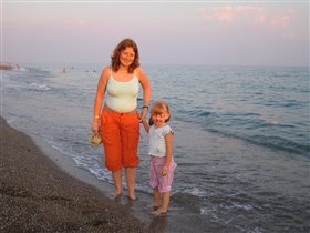 Прогулка вечером у моря