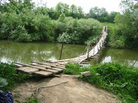 современная экзотика: навесной мост