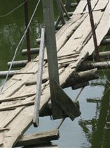 фрагмент навесного моста