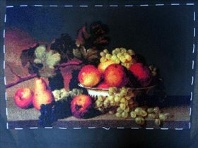 Дж.Пиле, Натюрморт с яблоками, виноградом и грушами