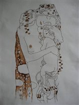 Klimt Mother with child