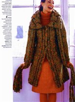 Модель из Филати номер 28, стр.44/ Пальто и шарф из Caldo Print