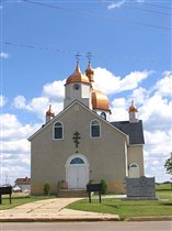 Smoky lake. Украинская православная церковь.