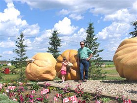 Smoky lake. Еще тыквочки.... Муж с дочкой Марией