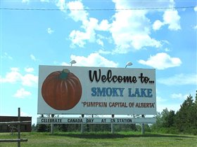Smoky lake. Въезжаем в очередной город по пути нашего путешевствия