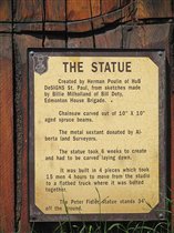 Elk Point. Информация о самой статуе.