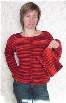 Пуловер со съемным  воротом фото 2