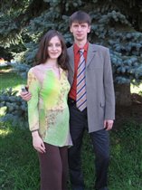 с мужем у ёлок