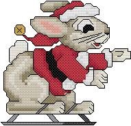 Just CrossStitch Magazine Holiday Fun - Rabbit