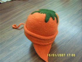 Шапочка морковка