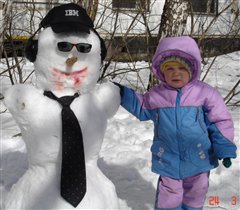Модный снеговик :)