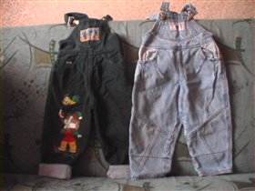 4. 2 джинсовых комбеза