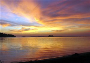 Закат над Вандур-Бич