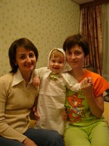 примерка крестильной рубашки