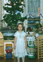 Новогоднее платье'Снежинка' для моей Плюши.