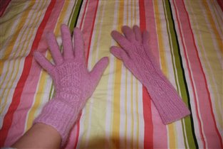Мохеровые перчаточки :)